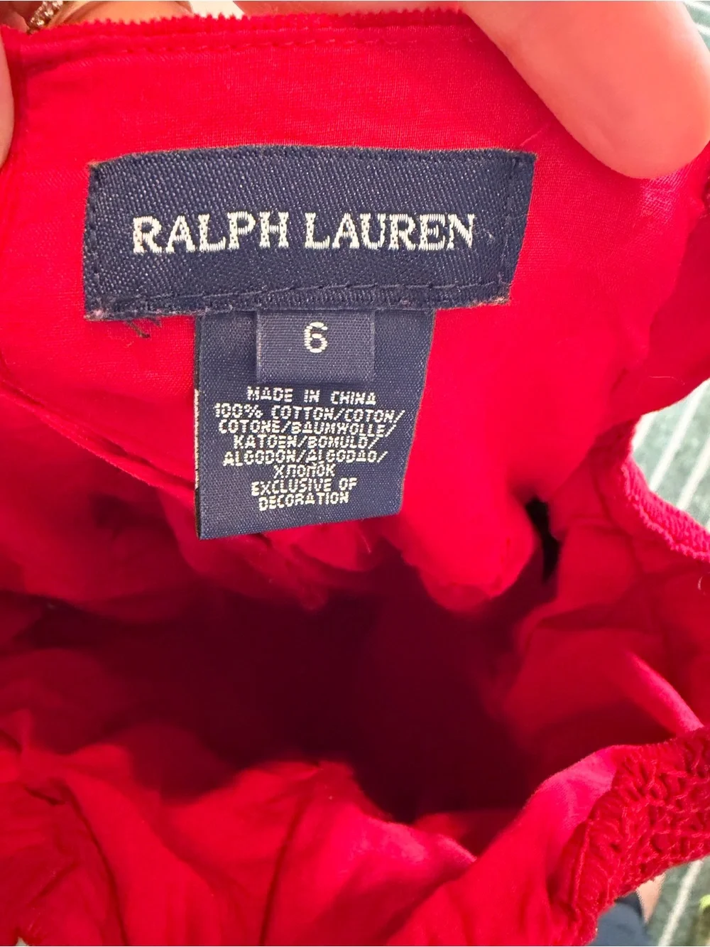 Ralph Lauren Corduroy Smoked Dress